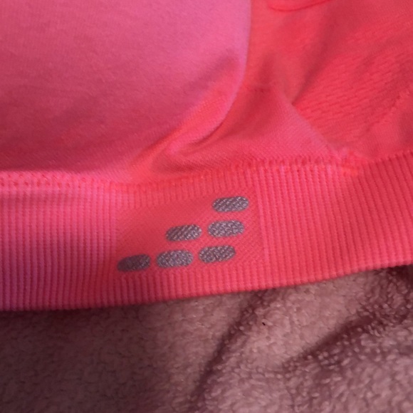 Medium Pink/Orange Padded Razorback Sports Bra - Picture 3 of 3